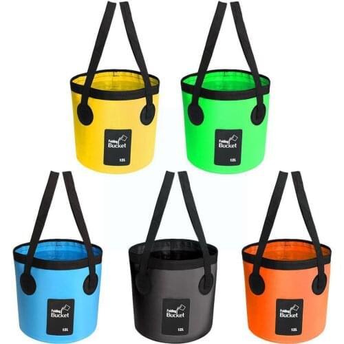 12/20L Fishing Portable Bucket Water Storage Bag Waterproof Water Storage Outdoor Sports Fishing Bag Travel Bucket Folding Bags
