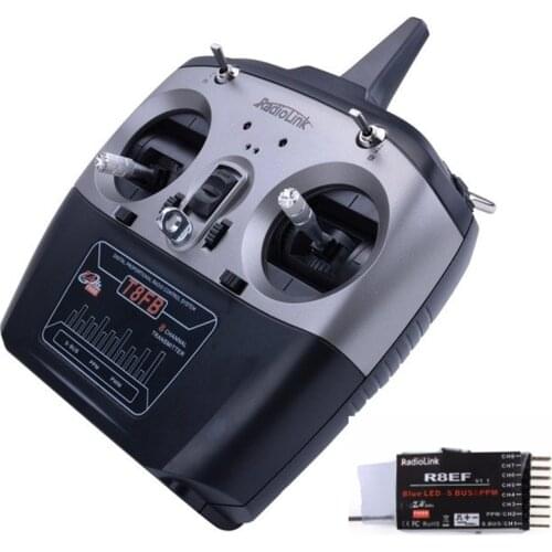 RadioLink T8FB 2.4GHz 8CH RC Transmitter with R8EF Receiver Remote Controller for RC Helicopter DIY RC Quadcopter Planes