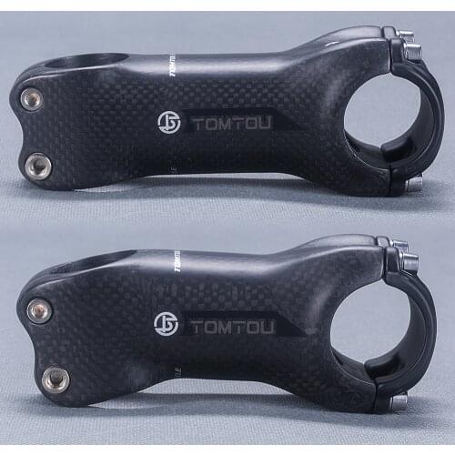 TOMTOU Cycling Road/Mountain Bike Stems 3K Full Carbon Stem 6/17 Degrees 31.8mm Bicycle Parts 145g Fork Clamp 28.6mm - TC8T15