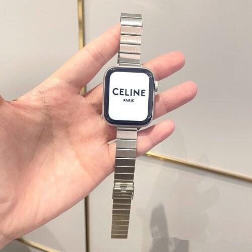 Slim Metal Strap For Apple Watch 6 SE Band 40mm 44mm iWatch 5 4 Thin Stainless Steel Bracelet For Apple Watch 3 42mm 38mm Bands
