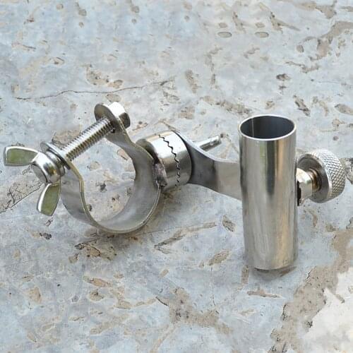 Corrosion Resistance Anti-slip Boat Hardware Stainless Steel Bracket Marine Chair Mount Outdoor Clip Fishing Rod Holder Rail