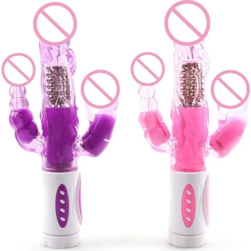 Rabbit Dildo Vibrator Multifunction Dual Vibration G Spot Vibrator Sex Toy for Woman Adult Sex Toy Sex Products Vibrators