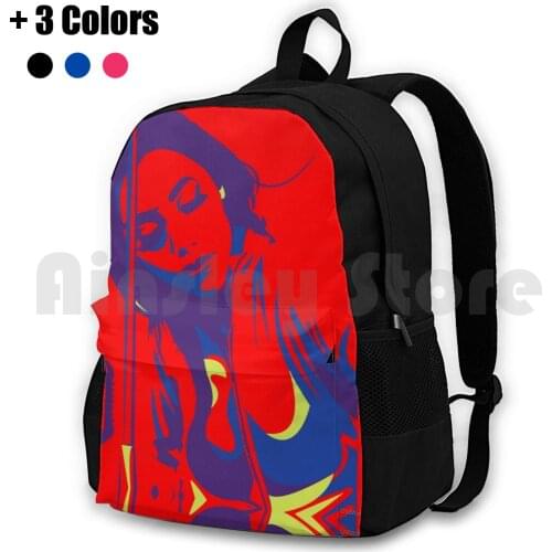 Pj Harvey ( Fan Art Vector Illustration ) Outdoor Hiking Backpack Waterproof Camping Travel Pj Pj Harvey Nick Cave Music Live