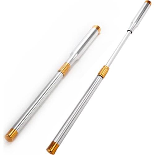 Xmlivet High quality Professional Metal snooker cue extension 70cm can extent to 95cm Silver Cue extenders for Snooker cues