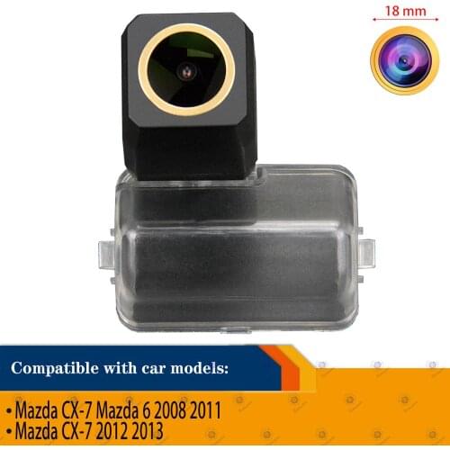 Rear View Reversing Backup Camera for Mazda CX-7 Mazda 6 , Golden Camera Night Vision HD 1280x720p Waterproof Camera