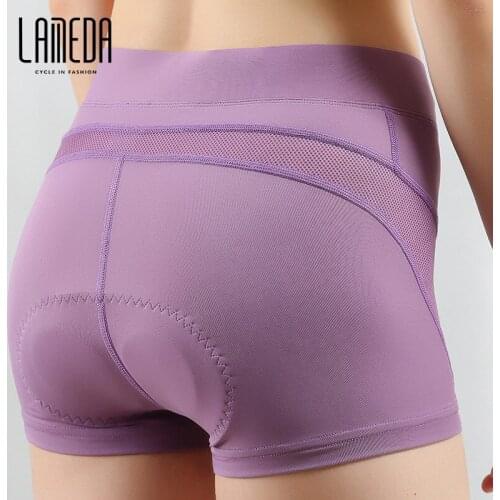 LAMEDA Womens Cycling Shorts 3D Gel Padded Breathable Ultralight Underwear Bicycle Road MTB Shorts Riding Downhill Shorts