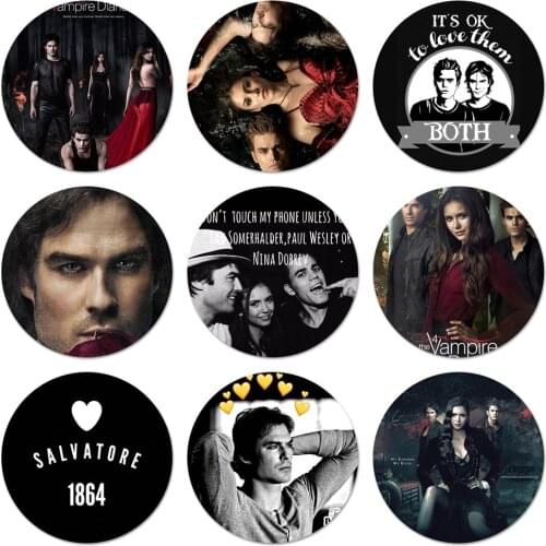 The Vampire Diaries Icons Pins Badge Decoration Brooches Metal Badges For Clothes Backpack Decoration