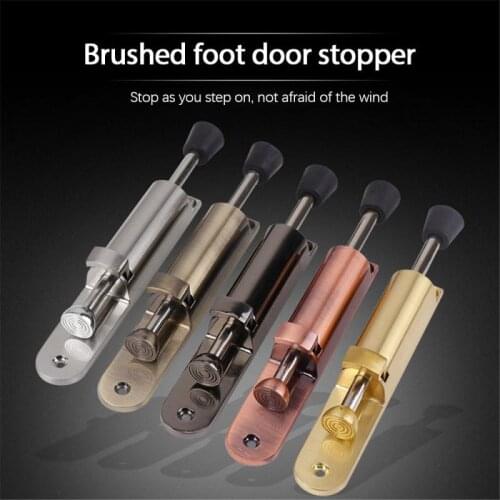 1Pcs Lengthened Door Fixator Zinc Alloy Die-casting Foot System Foot Door Top Door Suction Foot Step Door Support