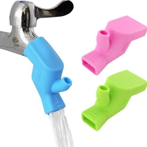 1Pc High Elastic Silicone Water Tap Extension Sink Children Washing Device Bathroom Kitchen Sink Faucet Guide Faucet Extenders