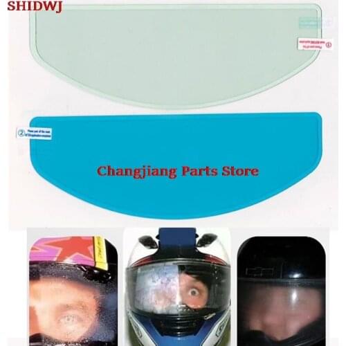1X Universal Motorcycle Helmet Accessories Anti-Fog Lens Film For MotorcycleRain Resistant Visor Shield