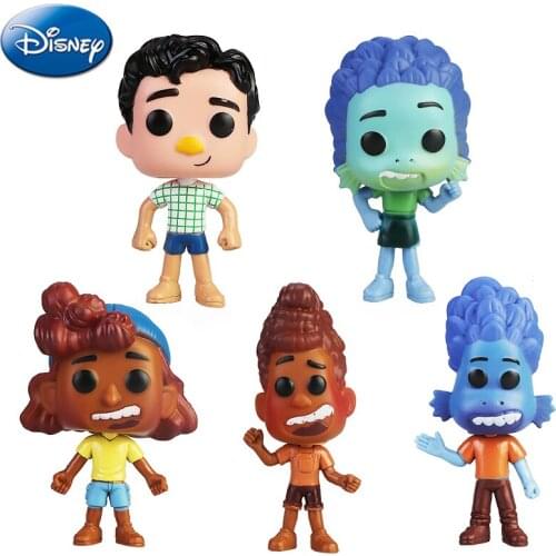 5pcs Disney Pixar Anime Movie Luca Alberto Machiavelli Giulia Sea Monster Play Toy Suit Action Figures Model Doll Gift For Kids