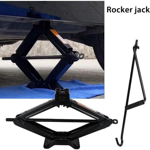 Auto Labor-saving Jack Cross Wrench 2.0-Ton Scissor Jack Car Tire Wheel Lug Wrench Handle Labor-saving Wrench Phillips Wrench