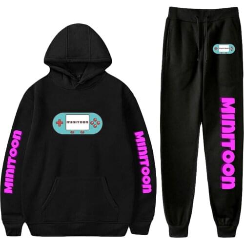 BSLNXNMA Minitoon 2D Hoodies Sweatshirts+Recreational Sweatpants Sport Suit Mens and Womens Sets