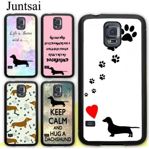 Sausage Dog Dachshund Quotes Case For Samsung Galaxy S20 Plus S9 S10 Note 20 Ultra A50 A70 A51 A71 A21S A20e A31 M31 M21
