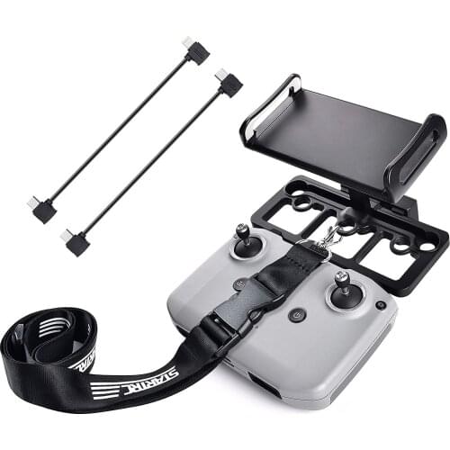 Mavic Mini 2 Phone Mount Ipad Holder Phone Tablet Stand with 30cm OTG/Type-C Cable for DJI Mavic Air 2 Controller Accessories