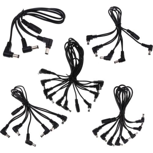 Electric Guitar Cable Effect Pedals Adapter 9V 1A Power Supply Cable Splits 1 to More Power Outputs Cable Electric Guitar Parts