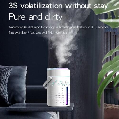 ELOOLE Creative USB Ultrasonic Aromatherapy Humidifier Music Portable Bluetooth Speakers Nanometer Spray Automatic Power Off
