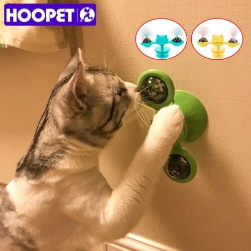 HOOPET Feather Auto-rotating Toys For Cats Hanging Pet Entertainment Toy Funny Cat Stick Catnip Toys Fidget Toys Cat Suppliers
