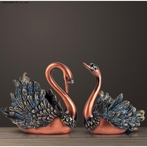 Creative Couple Swan Home Decoration Decoration Wine Cabinet Living Room Decoration Decoration Simple Home Decoration Crafts