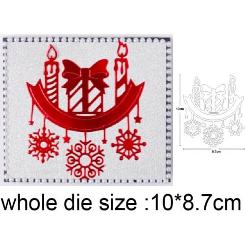Metal cutting dies cut die Christmas Candle Ornament decoration Scrapbook dies cards craft knife mould blade punch stencils dies