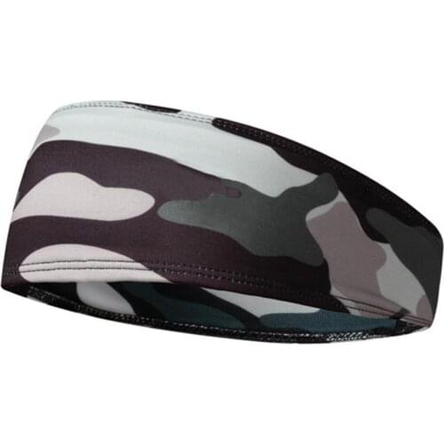 Fashion Men Camouflage Stretch Sweatband Gym Running Sports Headband Accessory