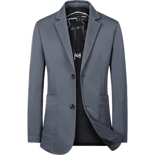 New Men Casual Jackets Blazers Trend Brand Chinese Style Mens Slim Fit Wild Suit Fashion Business Dress Blazer Male clothing
