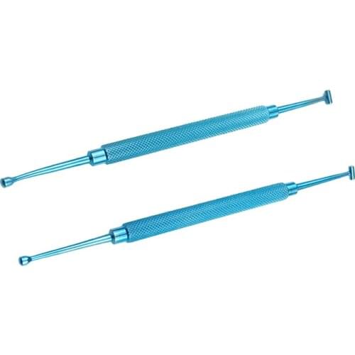 Ophthalmic Forceps Ophthalmic Tweezers Titanium Scleral Depressor with Pocket Clip Autoclavable Ophthalmic Eye Instruments