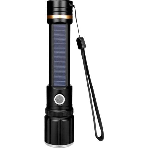 Portable Aluminum Alloy LED Flashlight USB Charge 450lumens Emergency Light