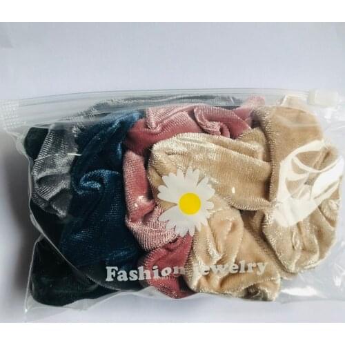 New arrival NEW Fashion women velvet solid Hair bands cute hair scrunchies girls korea hair Tie Accessories Ponytail Holder