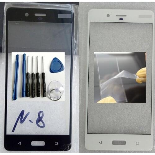 Shyueda 100% New + OCA Tools For Nokia 8 TA-1004 TA-1012 TA-1052 5.3" Outer Front Screen Glass Lens Replacement