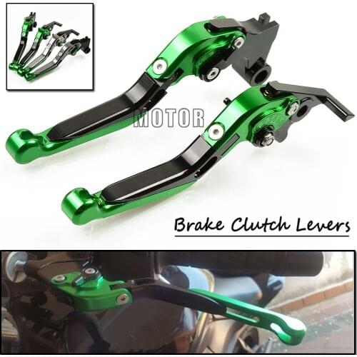 Motorcycle CNC Folding Brake Clutch Levers For Kawasaki ZX9R ZX10R VERSYS 1000 Z1000 ZX12R Adjustable Foldable Z ZX 9 10 12 R