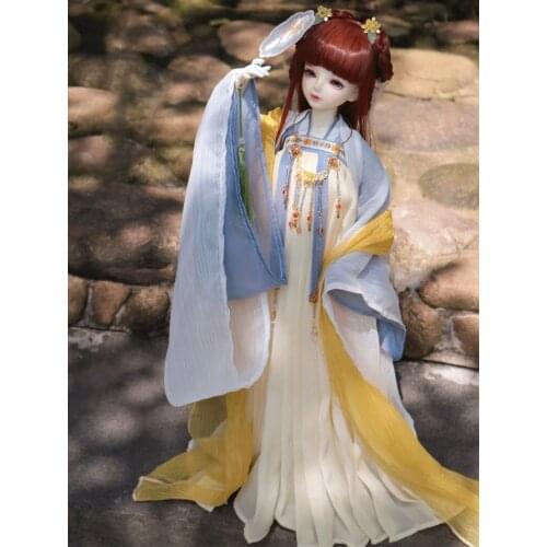 1/4 1/3 BJD clothes accessories Chinese Ancient Costume Hanfu Fairy Dress for BJD/SD big girl doll,without doll and other A1142
