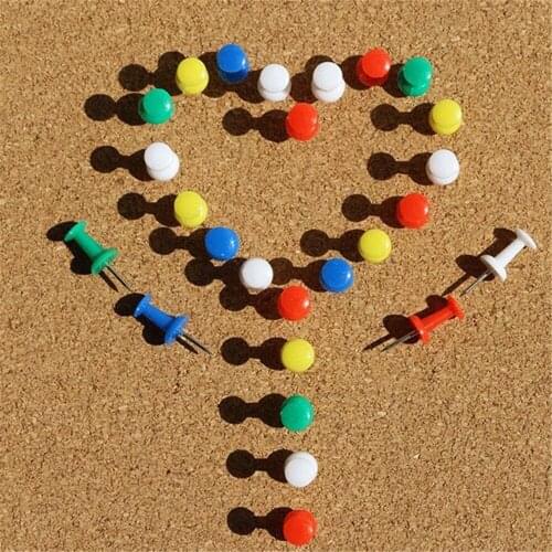 500pcs/lot Colorful Push Pins Plastic Thumb Tack Office Supplies