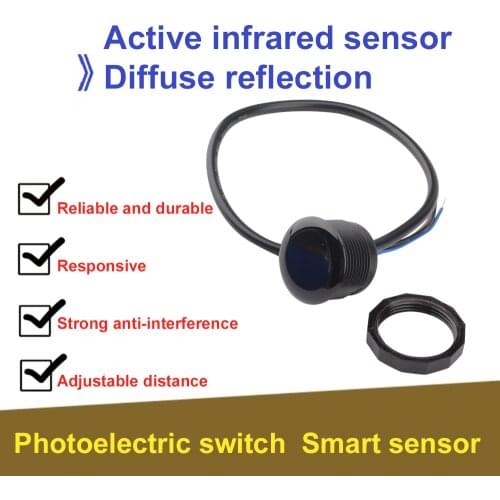 Active Diffuse Reflection Infrared Sensor Industrial Control Intelligent Sensor Switch Photoelectric Body Automatic Sensor