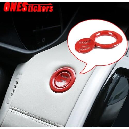 Car Engine Start Stop Button Ring Trim Cover For Land Rover Range Rover Evoque Velar RR Sport L494 Vogue L405 Discovery 5 Sport