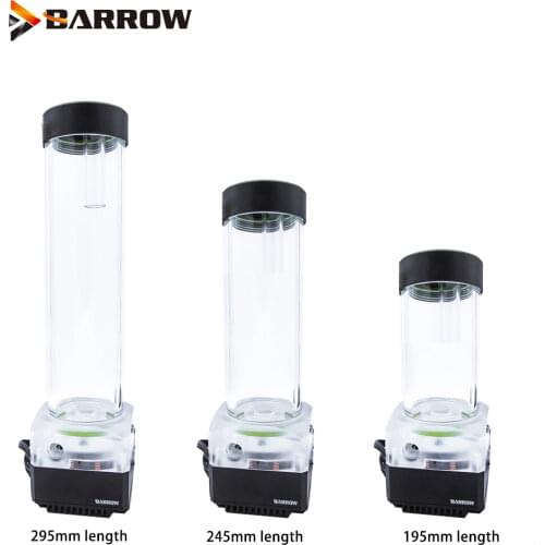 Barrow DDC PWM Pump 17W Maximum Flow Lift 5.5 Meters 960L/H / DDC Combo Pump + Reservoir / Length 195mm 245mm / Coolant Tank RGB
