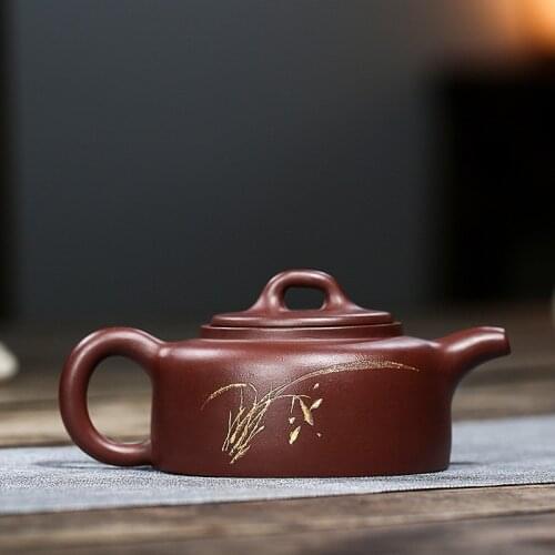 Yixing Purple Clay Teapots Tea Infuser 220ml Tea Pot Raw Ore Beauty Kettle Handmade Zisha Tea Set Chinese Teaware Customized