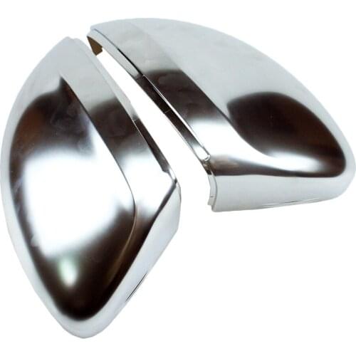 2pcs Rearview Mirror Case Side Mirror Chrome Matt Replacement Cover For VW Tiguan 2nd Gen 2017 2018