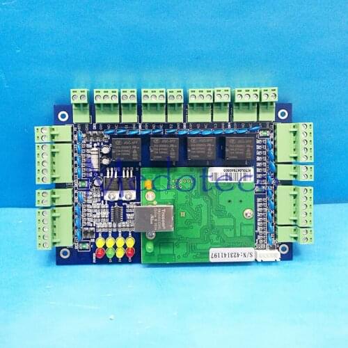 Four door Access Control Panel RFID access control board TCP/IP Multi Door Security Access Controller free english software L04