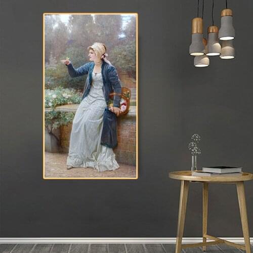 Citon Charles Edward Perugini《Ephemeral joy》Canvas oil painting World Famous Artwork Picture Modern Wall Decor Home Decoration