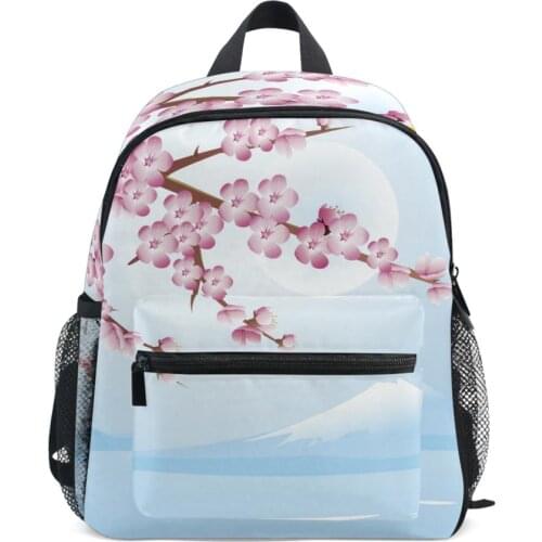 New Kindergarden Backpack Children Mini Toddler Anti lost School Bags For Kids Bag Girls Boys Cherry blossom preschool Backpack