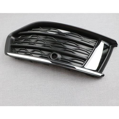 For Audi A6 C8 2019 2020 2021 4kd807648 left side 4KD807647 right front bumper fog lamp cover decorative frame fog lamp grille