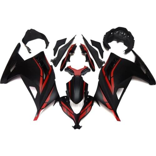 For Kawasaki Ninja 300 EX300 Motorcycle Fairing Kit 2013 2014 2015 2016 ABS Injection Motorcycle Red Can be customized