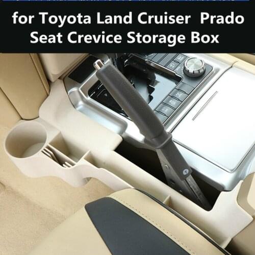 For Toyota Land Cruiser 08-18 Seat Crevice Storage Box Prado Overbearing 10-17 Modified central storage box