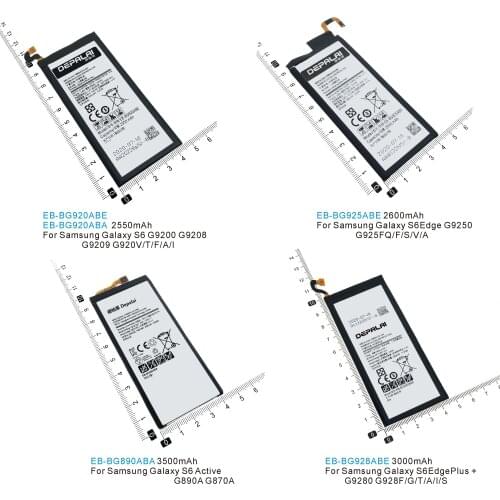 EB-BG920ABE EB-BG925ABE EB-BG928ABE EB-BG890ABA battery For Samsung Galaxy S6 edge Plus Active G9200 G9208 G9209 G9250 G9280