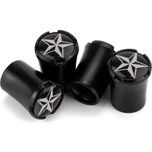 4pcs/Lot Stars Car Tire Valve Caps For Porsche Design Original Cayenne P5000 Wheel Tires Air Dust Waterproof Screw Airtight Cap