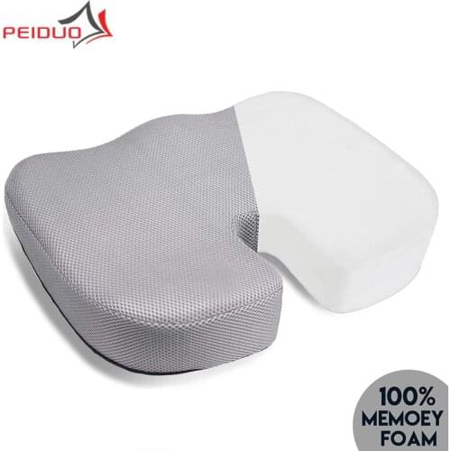 PEIDUO Comfort Seat Cushion Memory Foam Coccyx Seat Cushion for Tailbone Pain U-Shape Seat Cushion for Office Chair Car Seat