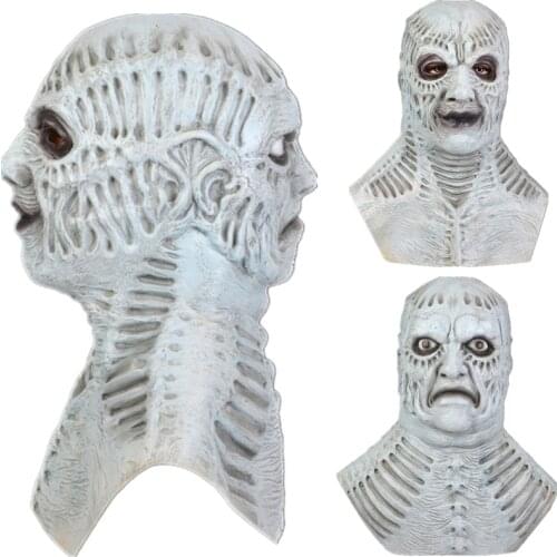 Sin of Envy Double Face Devil Terror Mask Latex Cosplay Costume Demon Scary Masks Halloween