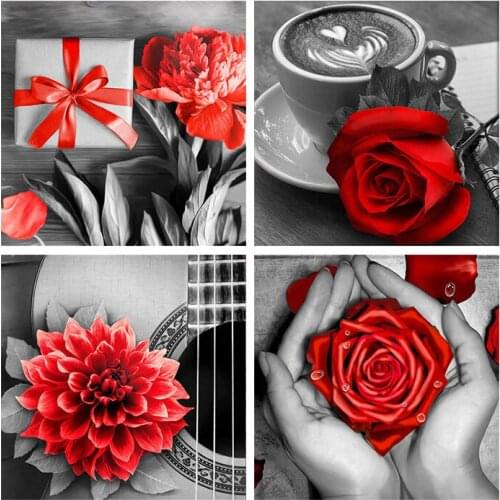 Square Round Drill 5D DIY Animal Flower Diamond Embroidery Painting Diamond Cross Stitch Handmade Mosaic Art Children Gift