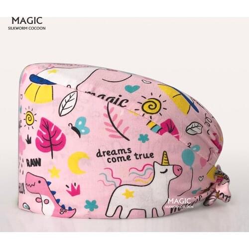 Scrub Medical Surgical Caps Dentist Pet Doctor Dental Dentist Work Cap Surgical nurse Hat Elastic Adjustable clinical lab Hat